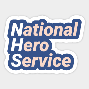 National Hero Service Sticker